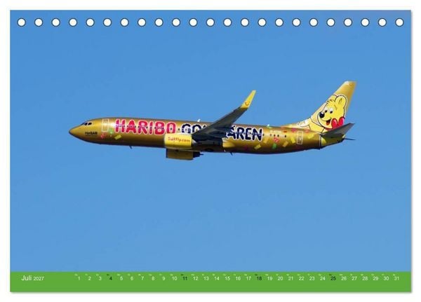 Produktbild: Die sch&ouml;nsten Flugzeug-Bemalungen (Tischkalender 2027 DIN A5 quer), CALVENDO Monatskalender