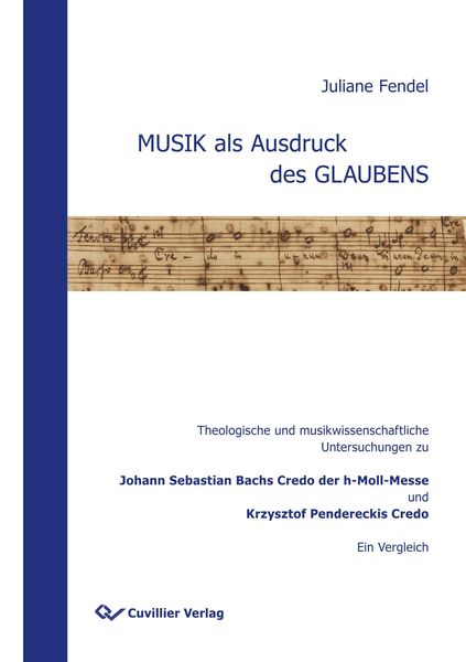 Produktbild: MUSIK als Ausdruck des GLAUBENS