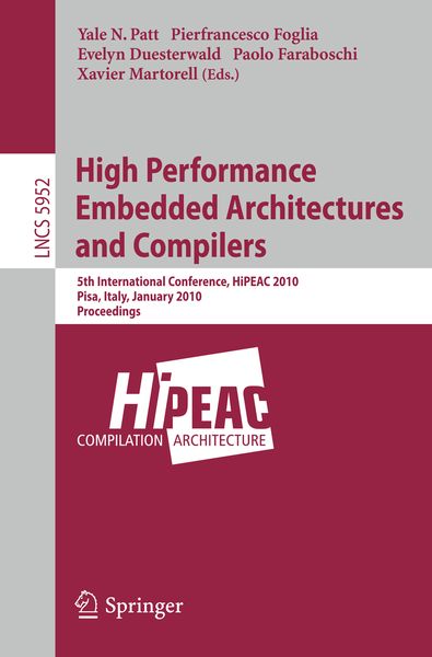 Produktbild: High Performance Embedded Architectures and Compilers