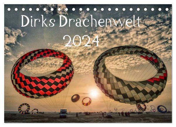 Dirks Drachenwelt (Tischkalender 2024 DIN A5 quer), CALVENDO Monatskalender