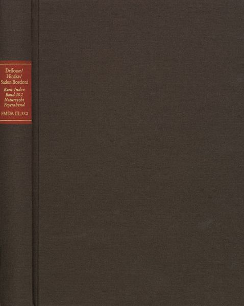 Produktbild: Indices. Kant-Index. Section 2: Indices zum Kantschen Ethikcorpus. Band 30.2: St
