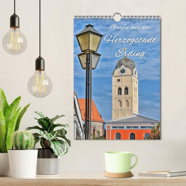 Produktbild: Gr&uuml;&szlig;e aus der Herzogstadt Erding (Wandkalender 2026 DIN A4 hoch), CALVENDO Monatskalender