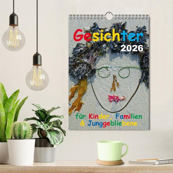 Produktbild: Gesichter f&uuml;r Kinder, Familien & Junggebliebene (Wandkalender 2026 DIN A4 hoch), CALVENDO Monatskalender