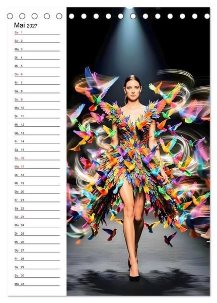 Produktbild: Impossible Couture - Futuristische Mode jenseits von Schwerkraft und Realit&auml;t (Tischkalender 2027 DIN A5 hoch), CALVENDO Monatskalender