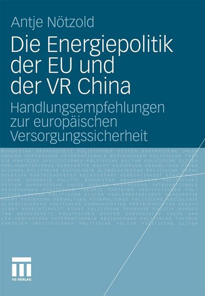 Produktbild: Die Energiepolitik der EU und der VR China