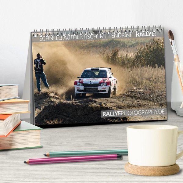 Produktbild: SCHNELL! AUTHENTISCH! MITTENDRIN! - RALLYE! (Tischkalender 2026 DIN A5 quer), CALVENDO Monatskalender