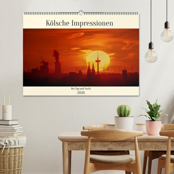Produktbild: K&ouml;lsche Impressionen bei Tag und Nacht (Wandkalender 2026 DIN A2 quer), CALVENDO Monatskalender