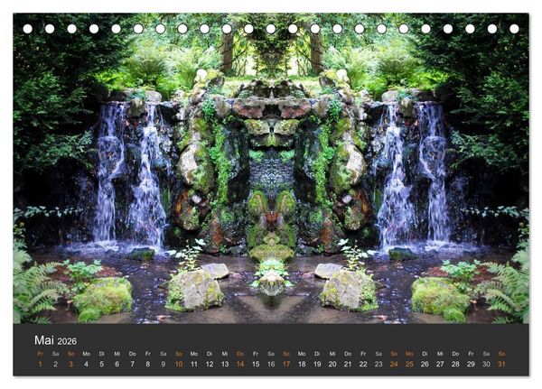 Produktbild: Spiegelwelten - Im Reich der Naturwesen (Tischkalender 2026 DIN A5 quer), CALVENDO Monatskalender