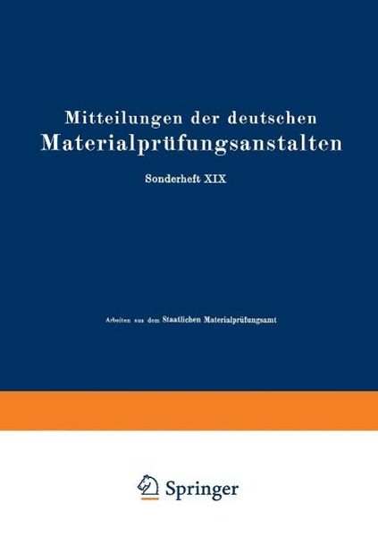 Produktbild: Mitteilungen der deutschen Materialpr&uuml;fungsanstalten