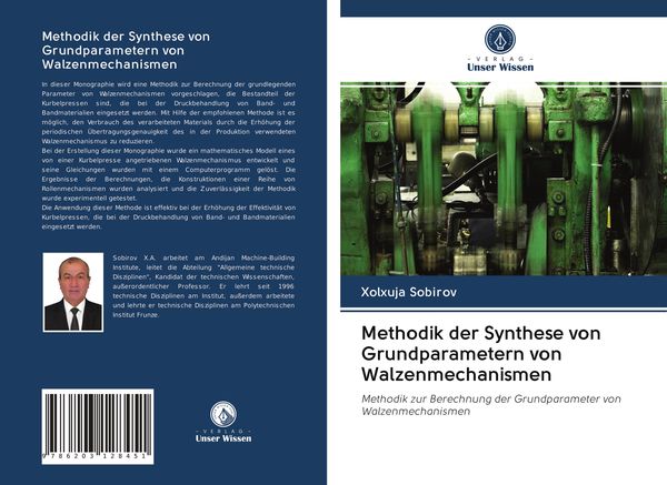 Methodik der Synthese von Grundparametern von Walzenmechanismen, Taschenbuch von Xolxuja Sobirov, BoD - Books on Demand, 9786203128451