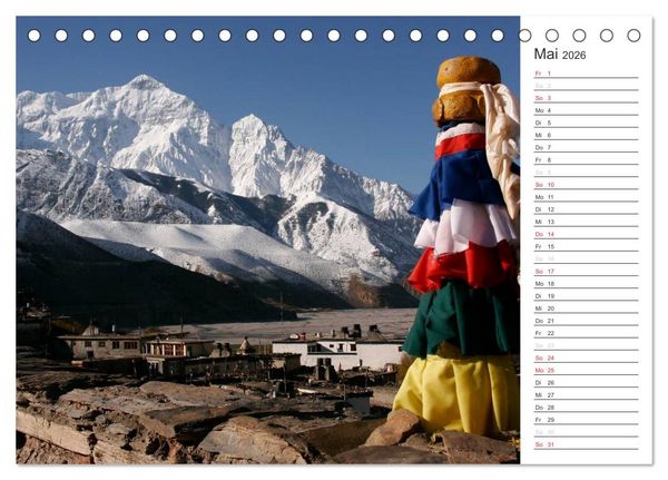 Produktbild: Nepal (Tischkalender 2026 DIN A5 quer), CALVENDO Monatskalender