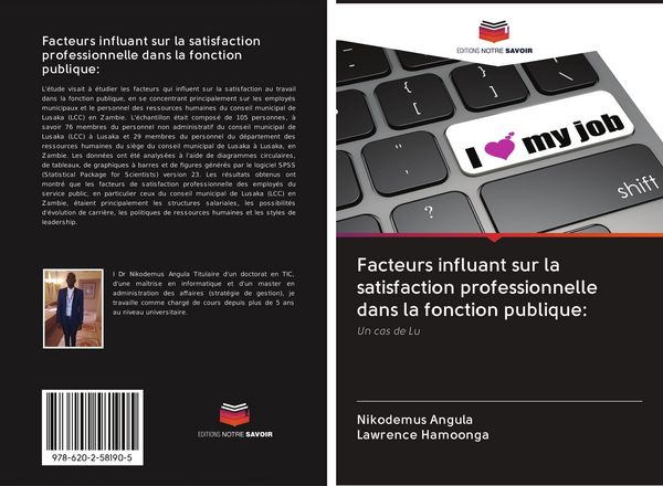 Produktbild: Facteurs influant sur la satisfaction professionnelle dans la fonction publique: