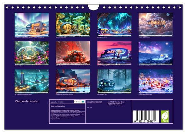 Produktbild: Sternen Nomaden (Wandkalender 2026 DIN A4 quer), CALVENDO Monatskalender