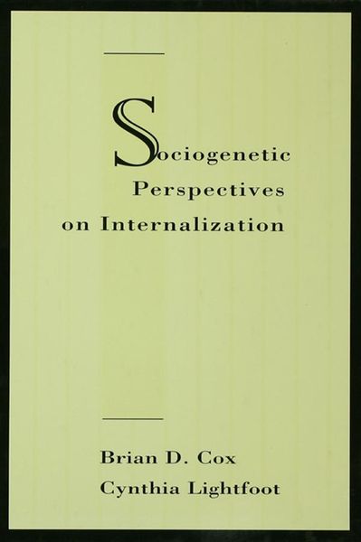 Produktbild: Sociogenetic Perspectives on Internalization
