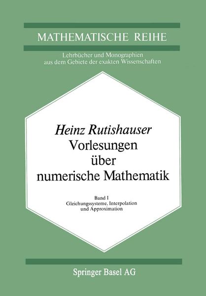 Produktbild: Vorlesungen &uuml;ber Numerische Mathematik