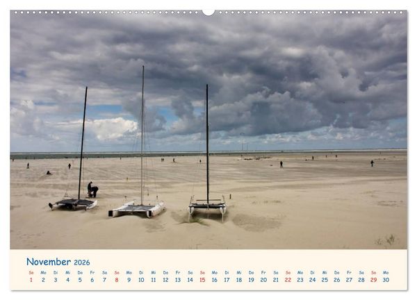 Produktbild: Urlaub auf Borkum (hochwertiger Premium Wandkalender 2026 DIN A2 quer), Kunstdruck in Hochglanz