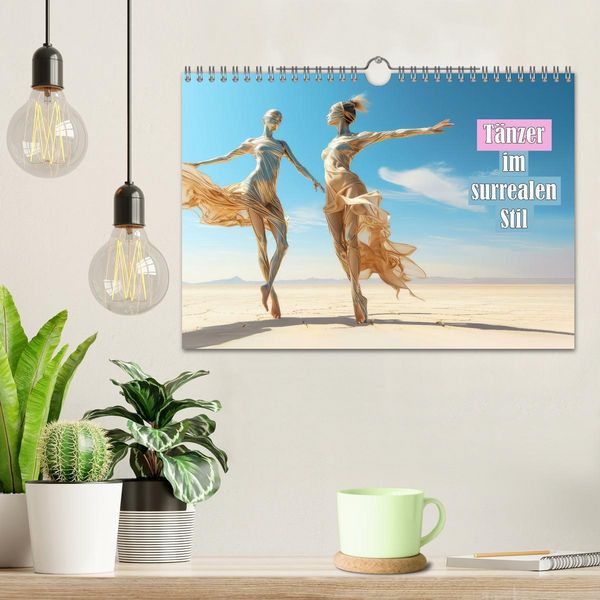 Produktbild: T&auml;nzer im surrealen Stil (Wandkalender 2026 DIN A4 quer), CALVENDO Monatskalender