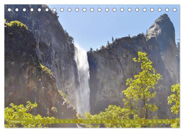 Produktbild: Erlebe mit mir die Landschaft des Yosemite Nationalpark (Tischkalender 2026 DIN A5 quer), CALVENDO Monatskalender