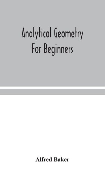 Produktbild: Analytical Geometry For Beginners