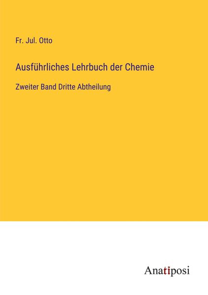 Produktbild: Ausf&uuml;hrliches Lehrbuch der Chemie