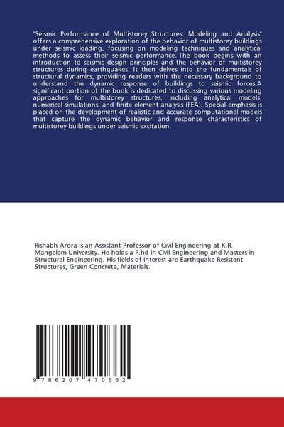 Produktbild: Seismic Performance of Multistorey Structures: Modeling and Analysis