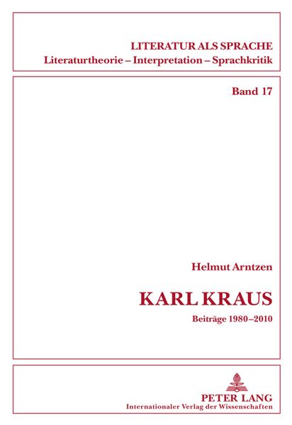 Produktbild: Karl Kraus