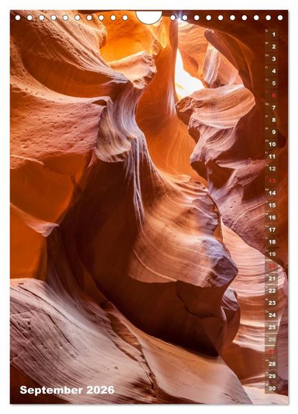 Produktbild: ARIZONA UND UTAH Rote Felsen (Wandkalender 2026 DIN A4 hoch), CALVENDO Monatskalender