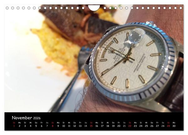 Produktbild: Watch Wristshots Worldwide (Wandkalender 2026 DIN A4 quer), CALVENDO Monatskalender