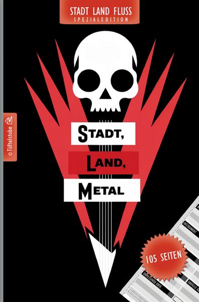 Produktbild: Stadt, Land, Metal - 105 Seiten - Stadt-Land-Fluss-Spezialedition f&uuml;r Metalfans