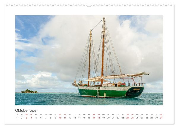 Produktbild: Karibische Segeltr&auml;ume (hochwertiger Premium Wandkalender 2026 DIN A2 quer), Kunstdruck in Hochglanz