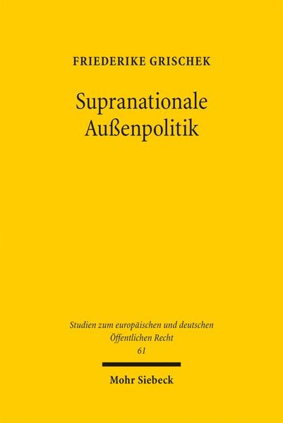 Produktbild: Supranationale Au&szlig;enpolitik