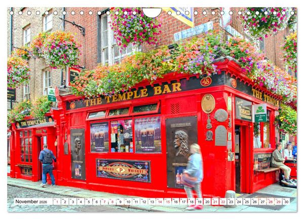 Produktbild: Dublin - Facettenreiche Metropole (Wandkalender 2026 DIN A4 quer), CALVENDO Monatskalender