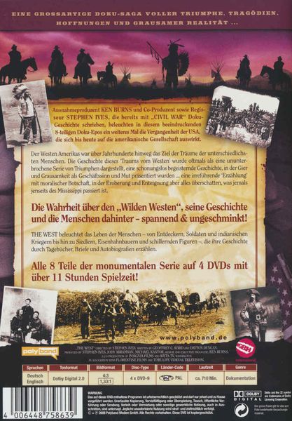 The West - Die Eroberung des Westens [4 DVDs]' von 'Ken Burns' - 'DVD'