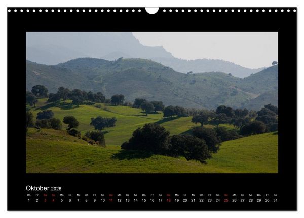Produktbild: Landschaften Andalusiens (Wandkalender 2026 DIN A3 quer), CALVENDO Monatskalender