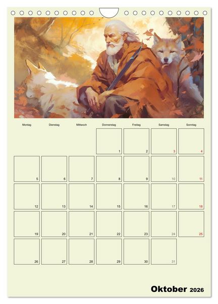 Produktbild: Im Zauberwald. Mystische Fabelwesen (Wandkalender 2026 DIN A4 hoch), CALVENDO Monatskalender