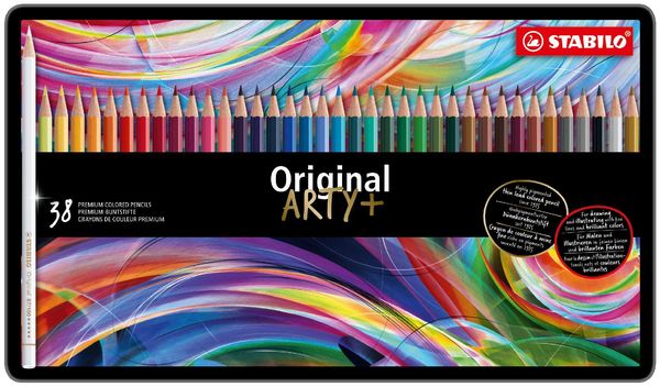 STABILO Buntstift Premium-Buntstift Original - ARTY+, 38er Metalletui