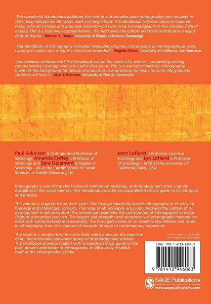 Produktbild: Handbook of Ethnography