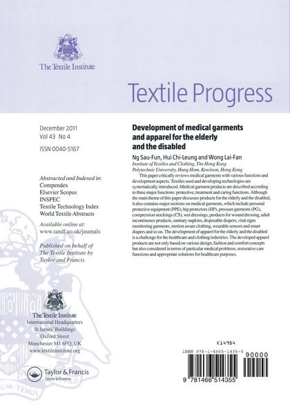Produktbild: Development of Medical Garments and Apparel for the Elderly and the Disabled
