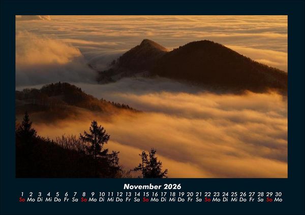 Produktbild: Bergige Welten 2026 Fotokalender DIN A4