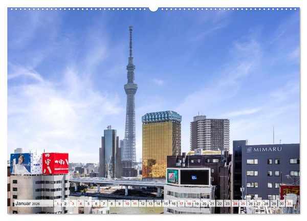 Produktbild: Tokio - Das Herz Japans (hochwertiger Premium Wandkalender 2026 DIN A2 quer), Kunstdruck in Hochglanz