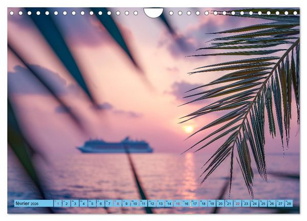 Produktbild: Paquebots de croisi&egrave;re - G&eacute;ants des mers impressionnants (Calendrier mural 2026 DIN A4 vertical), CALVENDO calendrier mensuel