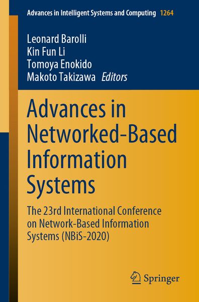 Produktbild: Advances in Networked-Based Information Systems