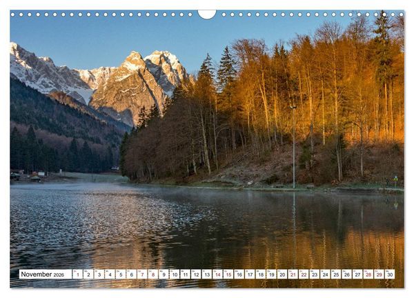 Produktbild: Rund um den Riessersee (Wandkalender 2026 DIN A3 quer), CALVENDO Monatskalender