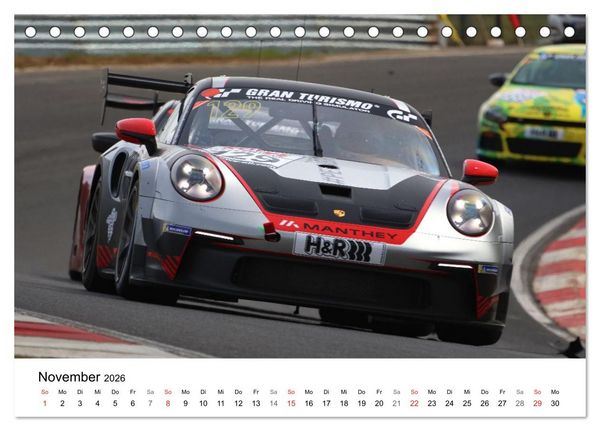 Produktbild: Motorsport in Deutschland (Tischkalender 2026 DIN A5 quer), CALVENDO Monatskalender