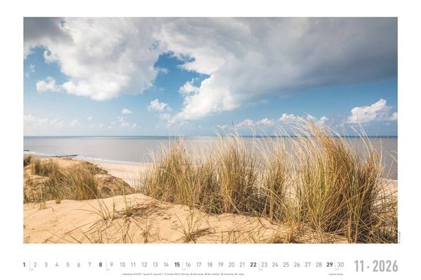 Produktbild: Seeblick 2026 - Bildkalender quer 49,5x33 cm - Sea View - die schönsten Strandbilder - Landschaftskalender - Wandkalender - Wandplaner