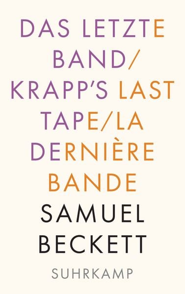 Produktbild: Das letzte Band. Krapp's Last Tape. La derni&egrave;re bande