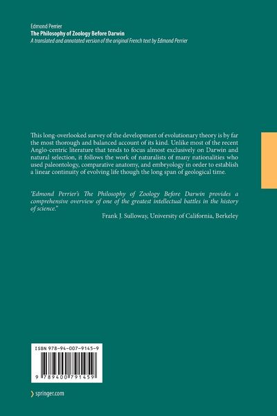 Produktbild: The Philosophy of Zoology Before Darwin