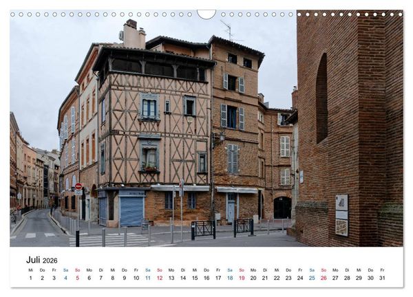 Produktbild: Frankreichs gro&szlig;e St&auml;dte - Toulouse (Wandkalender 2026 DIN A3 quer), CALVENDO Monatskalender