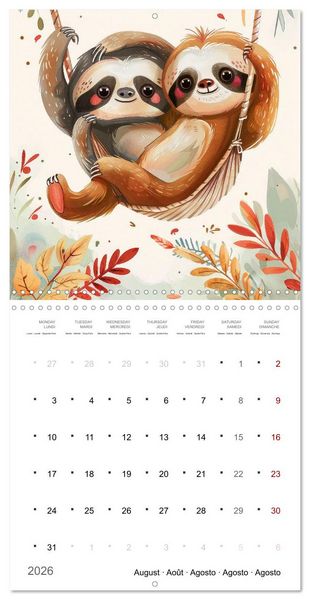 Produktbild: Through the year with love (Wall Calendar 2026 12 &times; 12 Inch) CALVENDO 12 Month Wall Calendar