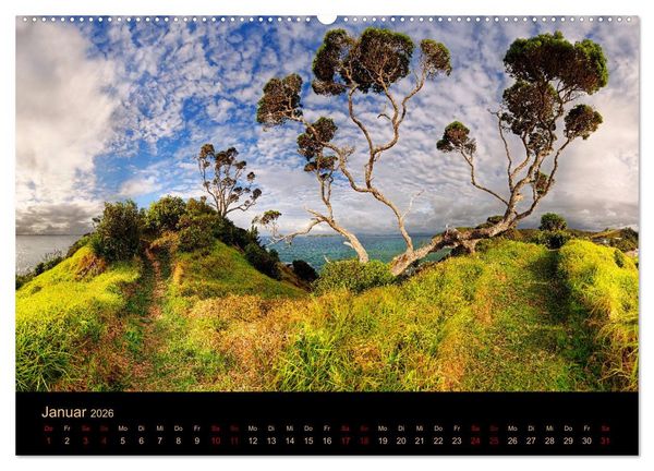 Produktbild: S&uuml;dseetraum Neuseeland (hochwertiger Premium Wandkalender 2026 DIN A2 quer), Kunstdruck in Hochglanz